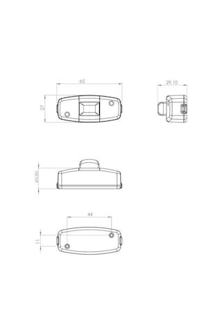 Çetinler Çıt Çıt Butonlu Ara Puar Anahtar Beyaz Far Klasik