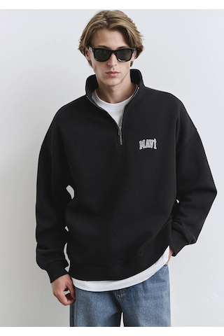 Mavi Siyah Erkek Sweatshirt M0s10208-900 Siyah