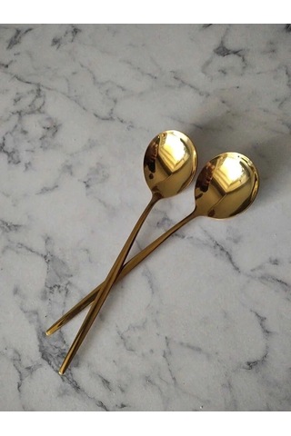 Periboia 6 Adet Lüx Şık Paslanmaz Çelik Gold Renk Titanyum Kaplam Çok Renkli