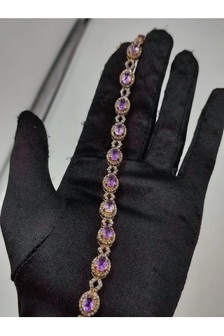 Ametist Elmas Bileklik 281