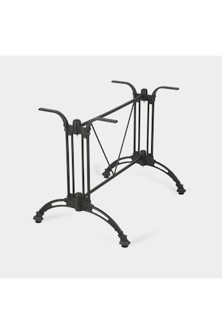 Astor Kral Ma 120 Çiftli Masa Ayak G 96 X D 64 X Y 71 Cm Alüminyum Yüksek Basınçlı Döküm Siyah