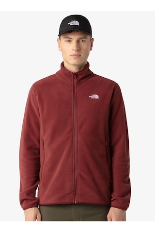 The North Face Glacier Fleece Full Zip Hiking Fleece Erkek Polar Bordo