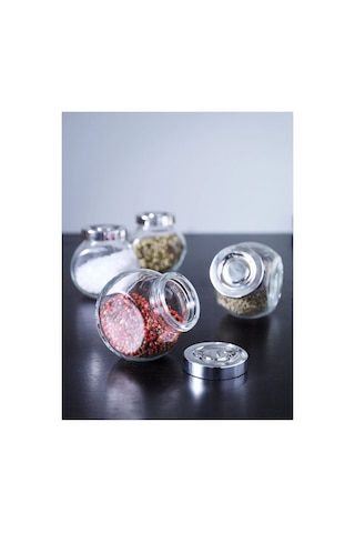 Ikea Rajtan Baharatlık Seti 4 Parça 150 Ml 8 Cm Gümüş Şeffaf Gümüş - Şeffaf