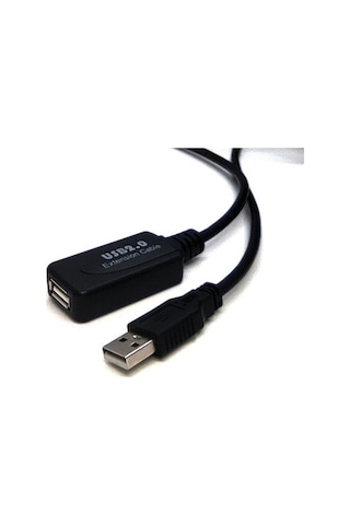 Beek Usb 2.0 Uzatma Kablosu 10 Metre Erkek-Dişi Repeater Siyah