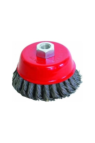 Burgulu Telli Çanak Firça 65 Mm