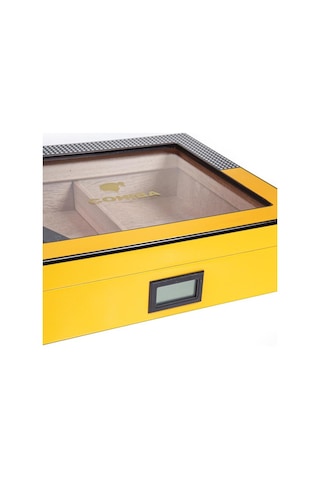 Cohiba Sarı Nokta Desenli Humidor Puro Kutusu