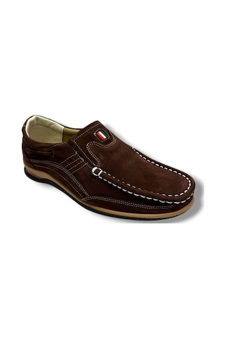 Master 1706-26 Hakiki Nubuk Deri Casual Erkek Ayakkabı Kahverengi