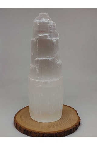 Selenit Kule Doğal Taş Lamba - 25cm 55756
