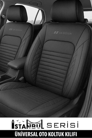 Fiat Egea Cross 2017 2025 Uyumlu Sistanbul Serisi Deri Siyah Oto Kılıfı Tam Set