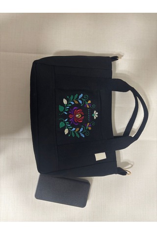Lumya Atelier Lalezar Nakışlı Çanta Siyah