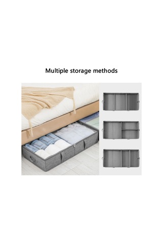 Cbtx Moho&home Mdj-6142 Katlanır Ev Battaniye Yatak Altında Kıyafet Saklama Çantası Şeffaf Kapak