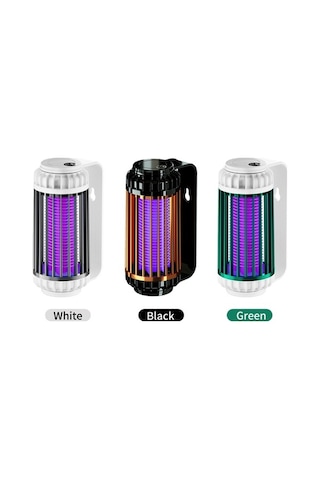 Tongxida 2022 Yeni Usb Şarjlı Sessiz Sinek Öldürücü Ve Gece Işığı 1200mah - Gri C13