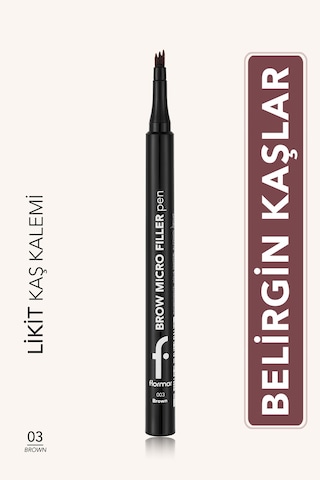 Brow Micro Filler Tarayıcı Keçe Uçlu Kaş Kalemi 8682536093033 003 Brown