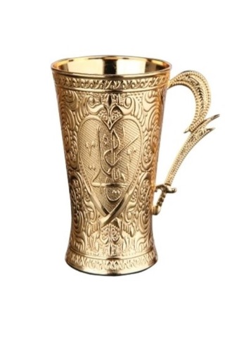 Porselenli Motifli Fincan Ve Desenli 6.5cmx8.5cm Bardak Sunum Set