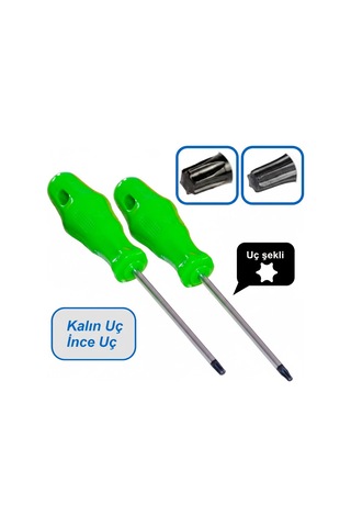 Torx T15 T20 Çamaşır Bulaşık Makinesi Fırın Kapağı Sökme 2 'li Tork Tornavida Seti 6 Köşeli Uç Tornavida