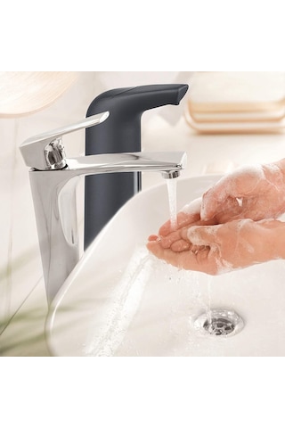 Xurunkeji Köpüren El Sabunu Dispenseri, Temassız Otomatik Sabunluk, Banyo İçin Bulaşık Deterjanı Otomatik Sensörlü Sabunluk Siyah