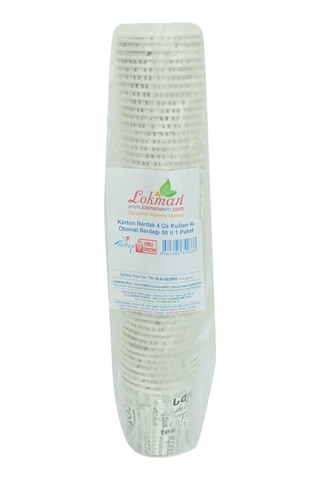 Karton Bardak 4 Oz Kullan At Sıcak Kağıt Otomat Bardağı 50 Li 1 Paket Diğer
