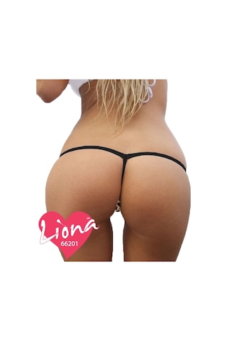 Liona Bayan Kadın Leopar Desenli Iç Giyim G-String Tanga Çamaşırı