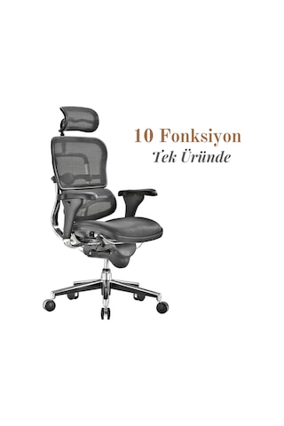 Casella Enjoy Fileli Yönetici Koltuğu Ofi S Koltuğu Ergonomik, Şık Ve Fonksiyonel Siyah