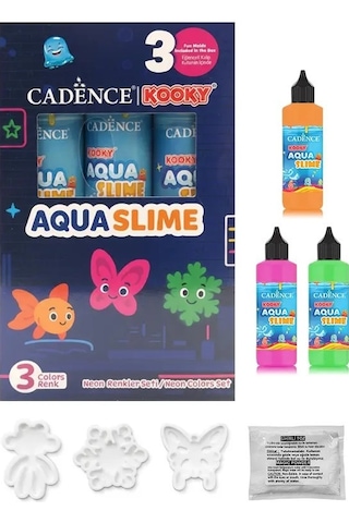 Kooky Aquaslime Neon Renkler Seti 3 Renk