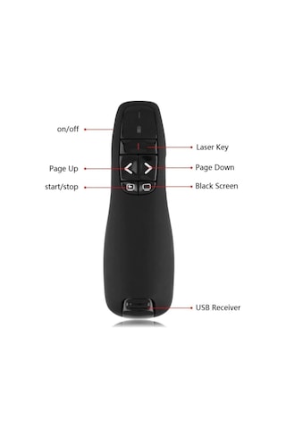 Sonex R400 LZR1 2.4GHz USB Kablosuz Lazer Uzaktan Kumanda