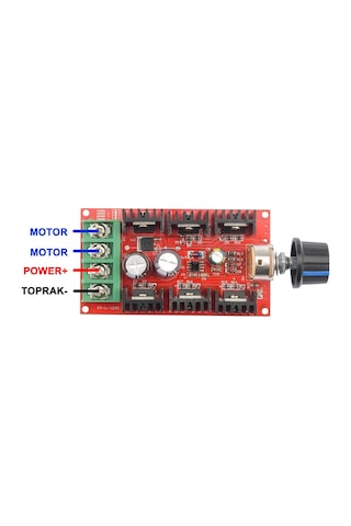 40a 50v Dc Motor Sürücü Kutulu Hız Kontrol Devresi 0/100% Pot Kontrollü Pwm Ayarlanabilir Voltaj