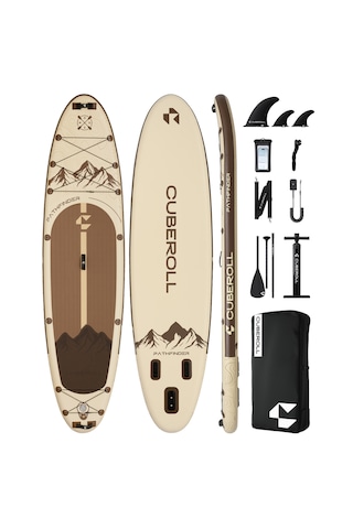 Cuberoll Pathfinder Brown 351x89x15 Cm Şişme Stand Up Paddle Board Sup Seti 225 Kg