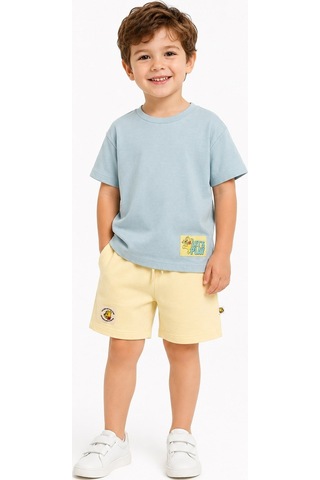 Haribo Erkek Çocuk T-shirt Şort Takım Mavi