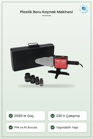 Makassız Plastik Boru Kaynak Makinesi 7 Ppr Pe 220 V 2500 W Sıhhi