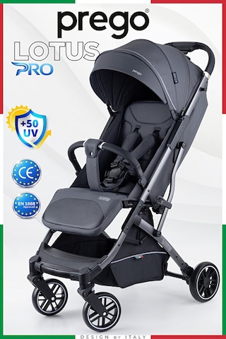 Prego Lotus Pro Kabin Boy Bebek Arabası - Tek Elle Katlanır -hafif -uv Tenteli -yağmurluk-ayak Örtüsü-kılıf