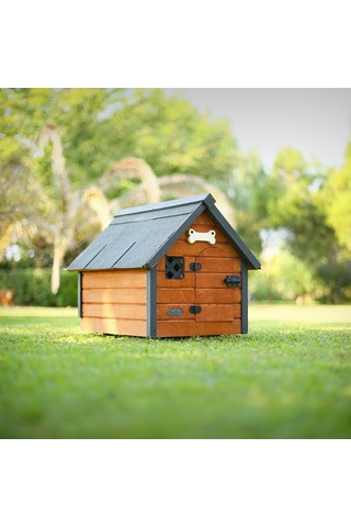 Mandu Isı Yalıtımlı Ahşap Köpek Kulübesi Small