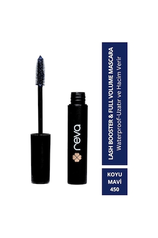 Reva Lash Booster & Full Volume Color Mascara 450 Koyu Mavi