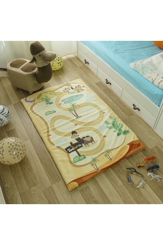 Zooturak Peluş Çocuk Matı Deve Eljamal 100cm x 150cm