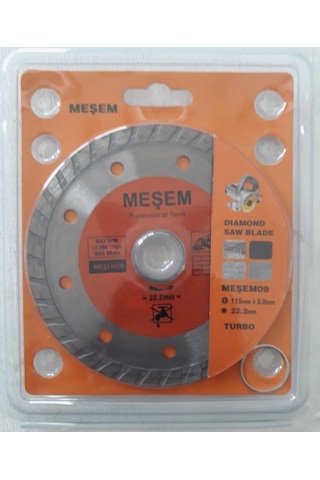 Meşem 115 Mm Turbo Elmas Testere Mermer Granit Seramik Kesme 1 Ad