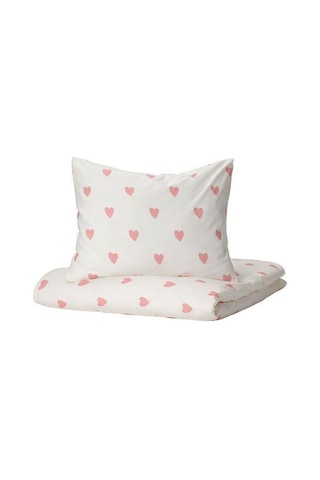 Çocuk Nevresim Takımı Tek Kişilik Kalpli IKEA 150x200/50x60 cm Me