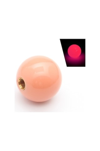 Wondernest Sk-1042 Adaptörlü Universal Araç Işıklı Yuvarlak Vites Topuzu Kırmızı Kırmızı