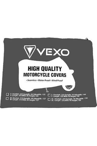 Vexo Plus Motosiklet Brandası Siyah