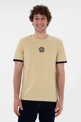 U.S. Polo Assn. Erkek Regular Fit Bisiklet Yaka Açık Haki Tişört 50306900-VR183