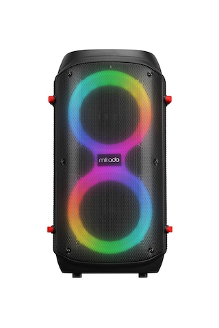 Mikado MD-601KP 7.4V 3000 mAh 40W Bluetooth-USB-TF-FM Led Işıklı Kablosuz Mikrofonlu Toplantı Anfisi