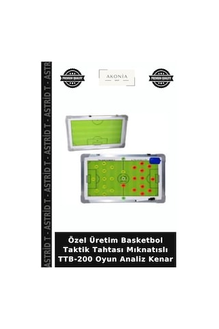 Özel Üretim Basketbol Taktik Tahtası Mıknatıslı Ttb-200 Oyun Analiz Kenar