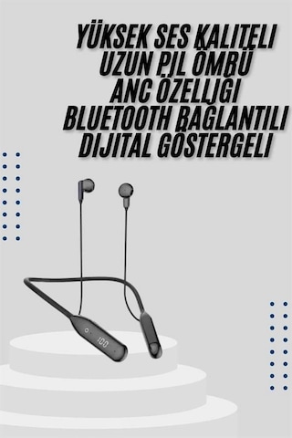 Zenvia Kablolu Kulak İçi Bluetooth Kulaklık 60 Saat Anc Özellikli Boyun Bantlı Znv2026