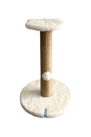Reyo Pet Stepli Kedi Tırmalama Tahtası Beyaz