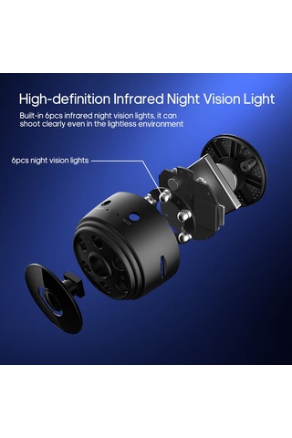 Youmex 1080p Hd Mini Wifi Kameralı Ev/ofis İzleme Cihazı - Akıllı Telefon Uzakdan Kontrol, Gerçek Zamanlı Gösterim, Kablosuz Kurulum