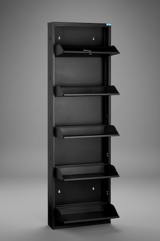 Metal Ayakkabılık 5'li Kilitli Model Siyah