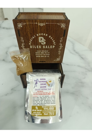 Meşhur Bucak Salebi,dilek Salep,5 Fincanlık Hediye Kutulu,şeker Karışımlı Salep