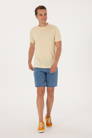 U.s. Polo Assn. Erkek Mavi Şort Jean 50304411-dn0022 Mıd Blue