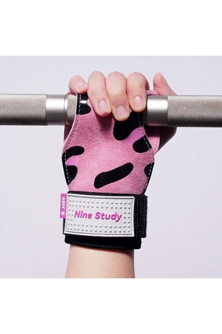 Konesam Kadın Erkek Fitness Kovboy Deri Eldiveni - Çekme Çalışmaları, Sırt Egzersizleri, Kavrama Gücü Artırıcı - Yumuşak Korumalı, Stokta Var Orta Boy, Çiftli, Sevimli Kedi Desenli