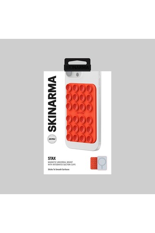 Skinarma Stax Magnetik Vakumlu Düz Zemin Telefon Tutucu Turuncu