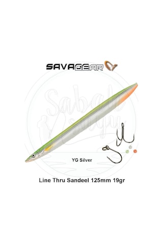 Savage Gear 3D Line Thru Sandeel 125Mm 19G 05 Yg Silver
