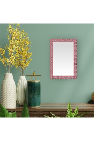 Rumi Kırmızı Dekoratif Ayna Kırmızı